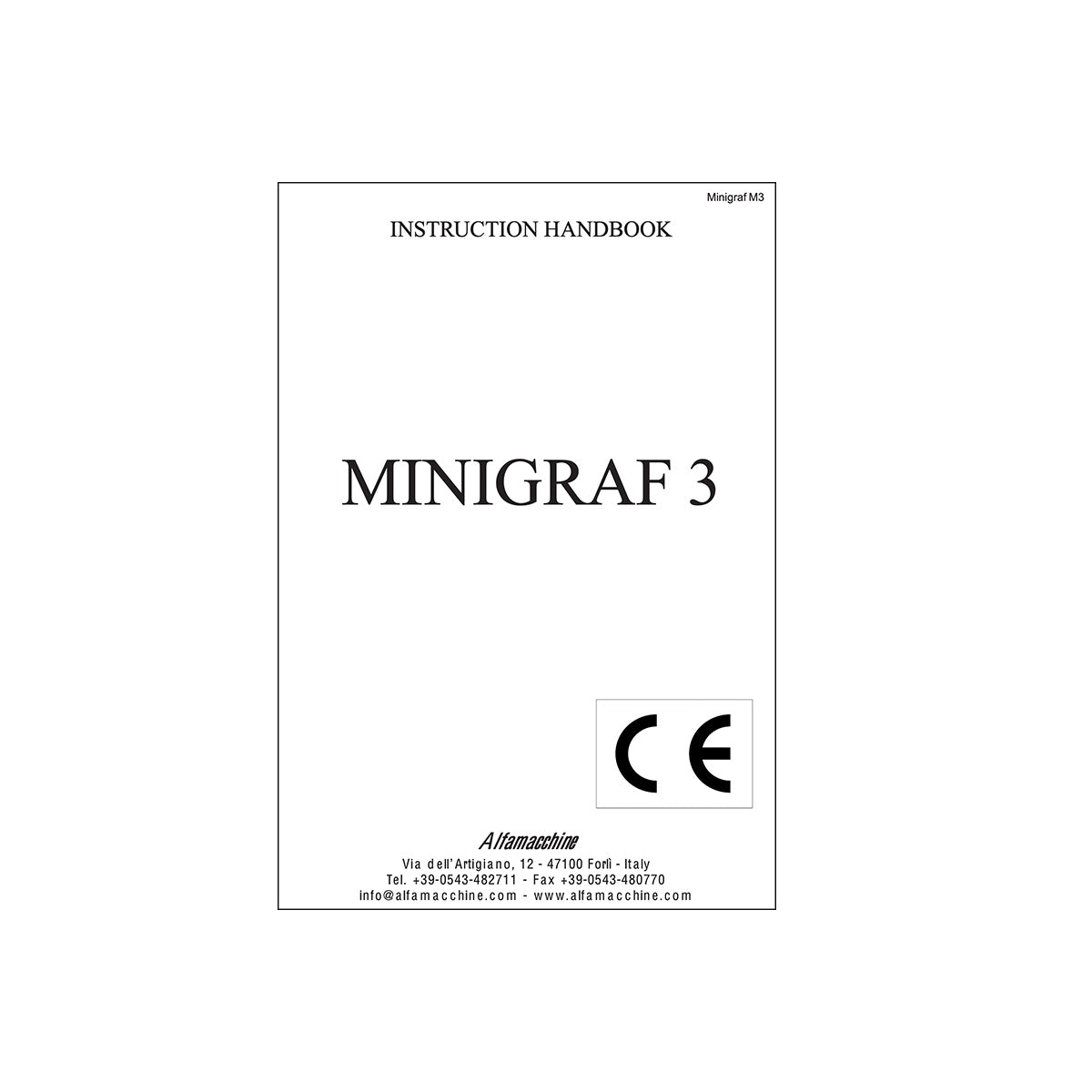 Alfamacchine Minigraf 3 - Underpinner Spares