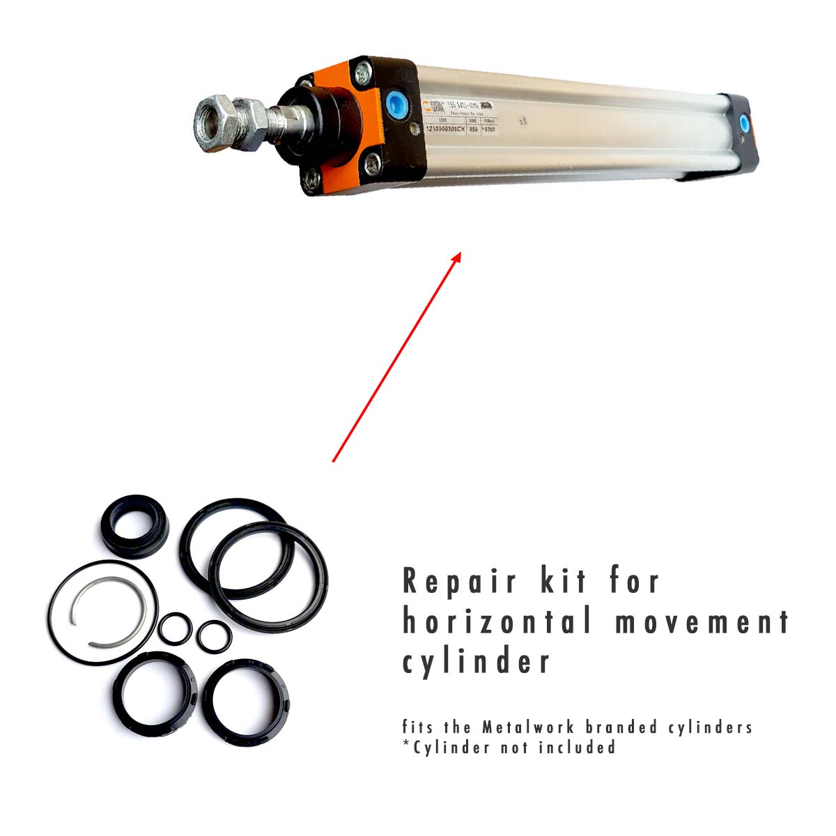 Horizontal Cylinder Seal Kit - Underpinner Spares