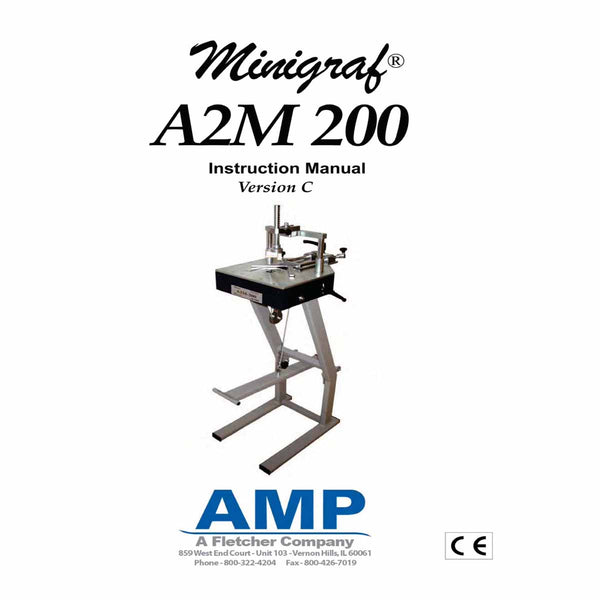 Alfamacchine A2M 200 user manual