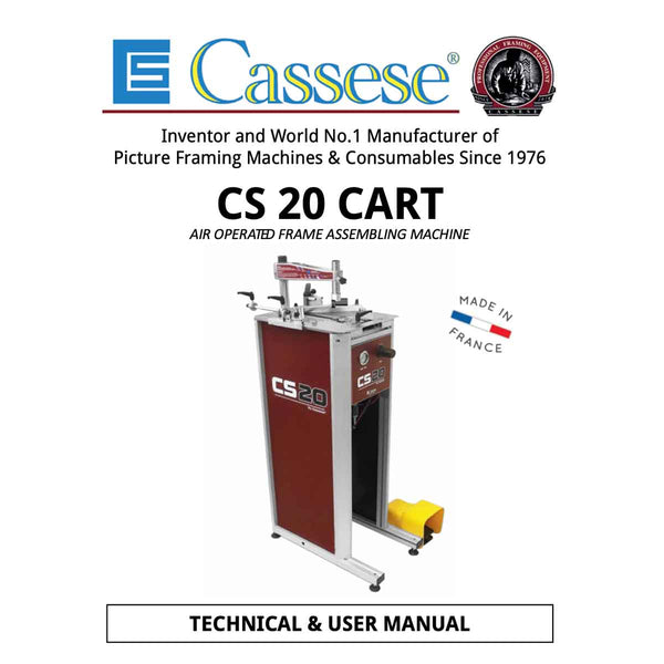 Cassese Instruction Manuals Page 2 - Underpinner Spares