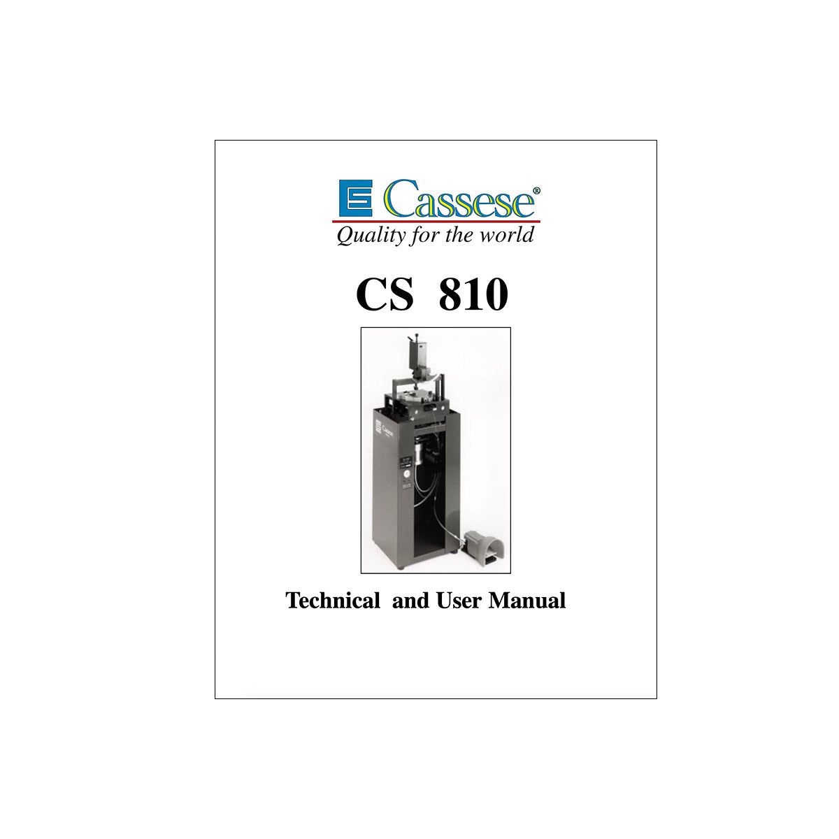 Cassese cs810 - Underpinner Spares